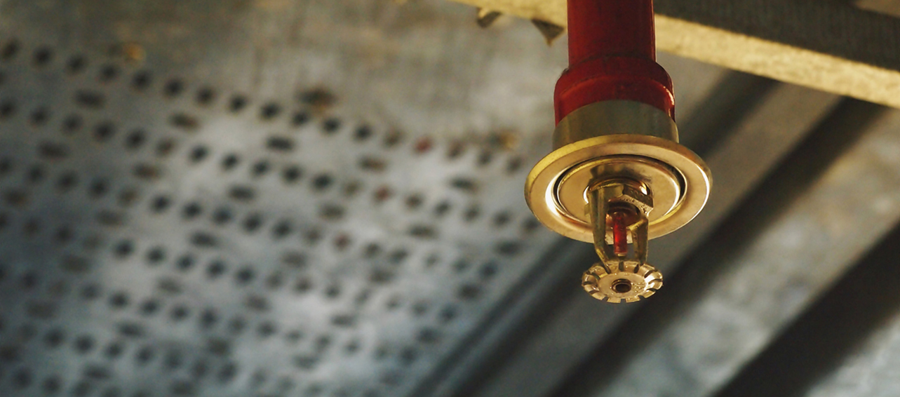 Automatic Fire Sprinkler in red water pipe System