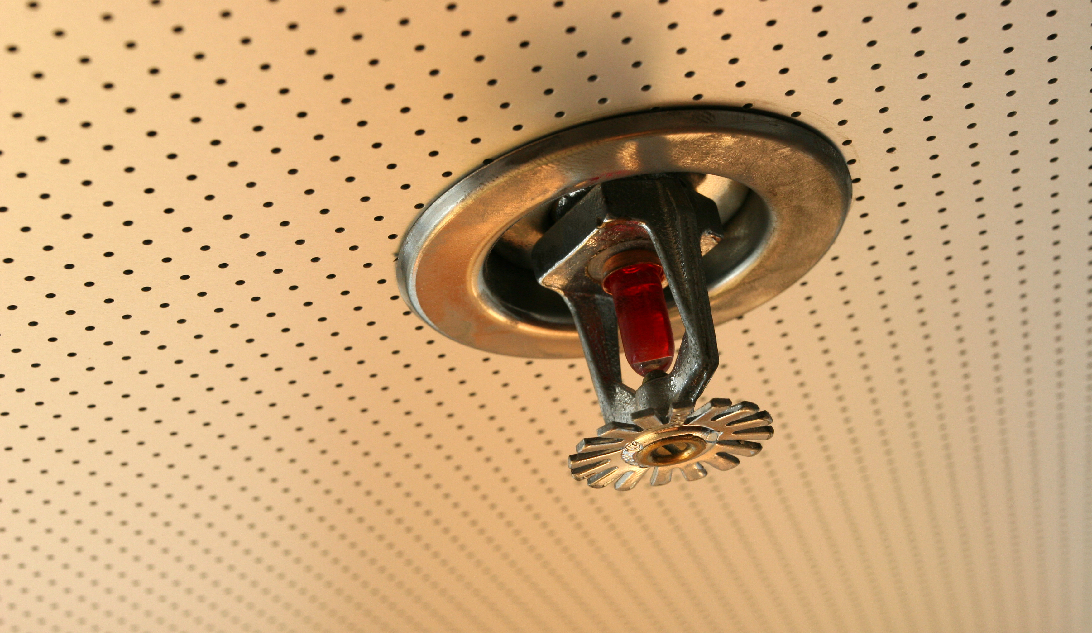 Ceiling sprinkler for fire protection