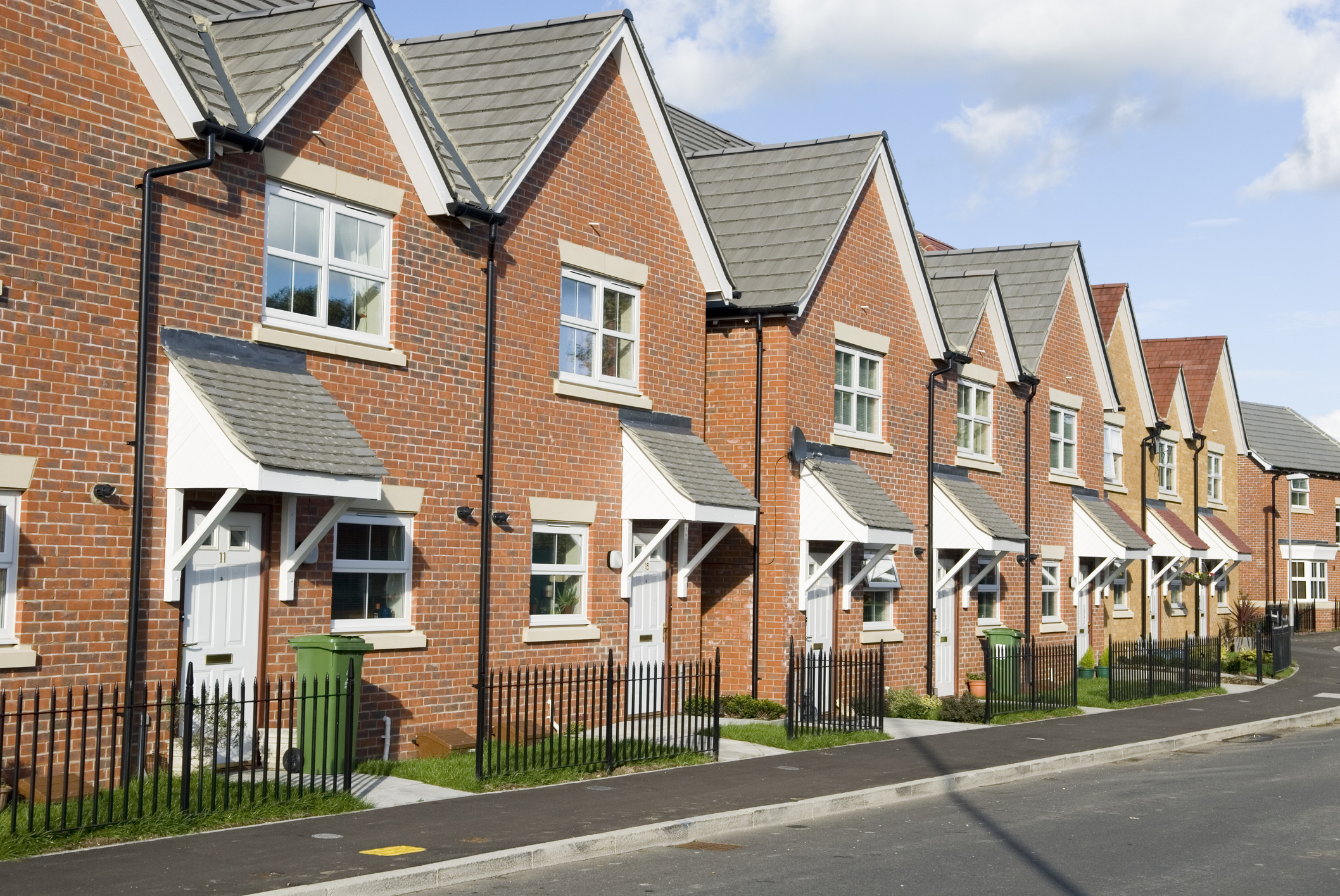 Row of Houses by Wrekin Housing Group