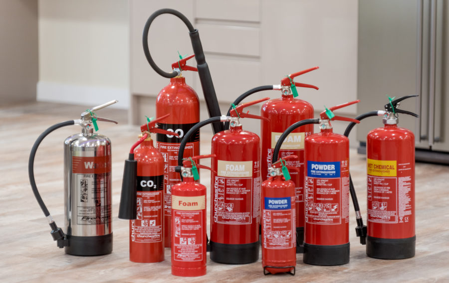 Selection of Churches Fire extinguishers