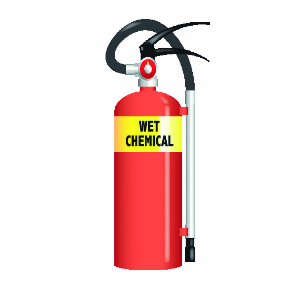 Wet chemicals extinguisher
